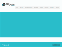 Tablet Screenshot of diligentetechnologies.com